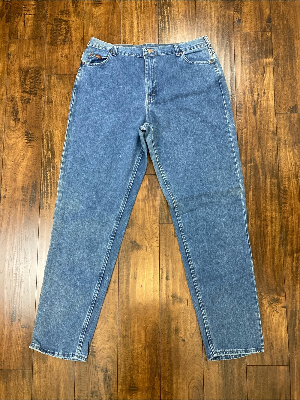 LEE Relaxed Fit Straight Leg Jeans Ringspun Denim Women’s Size 18 L NWT NEW
